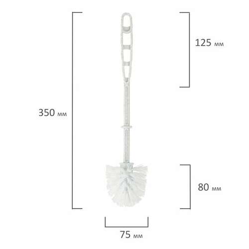  Ерш для унитаза с подставкой, угловой, "блеск", белый мрамор, idea, м 5012 | Ершики для унитаза