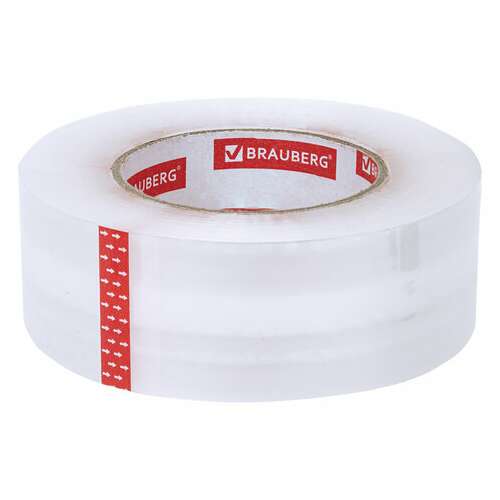  Клейкая лента упаковочная 48 мм х 200 м, прозрачная, толщина 45 микрон, brauberg original, 440177 | Упаковочные клейкие ленты