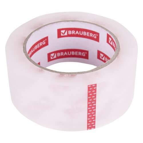  Клейкая лента упаковочная 48 мм х 100 м, прозрачная, толщина 45 микрон, brauberg original, 440174 | Упаковочные клейкие ленты
