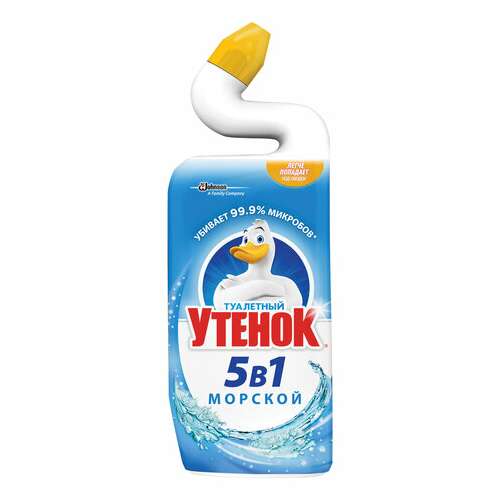  Средство для уборки туалета 500 мл, туалетный утенок "морской" | Средства для чистки ванных и туалетных комнат