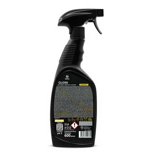  Средство для чистки сантехники кислотное 600 мл, grass gloss professional, триггер, 125533 | Средства для чистки ванных и туалетных комнат