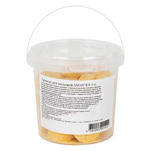  Таблетки для писсуаров 1 кг, snowter (сноутер), дезодорирующие, ведерко, 4602083001422 | Средства для чистки ванных и туалетных комнат