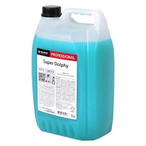  Средство для уборки санитарных помещений, 5 л, pro-brite super dolphy, кислотное, концентрат, 017-5 | Средства для чистки ванных и туалетных комнат