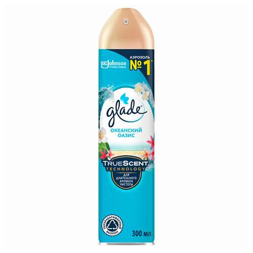  Освежитель воздуха аэрозольный 300 мл, glade "океанский оазис" | Освежители воздуха