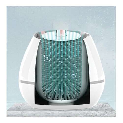  Ершик для унитаза силиконовый standart type (овальный) напольный, с пинцетом, laima, 608132 | Ершики для унитаза