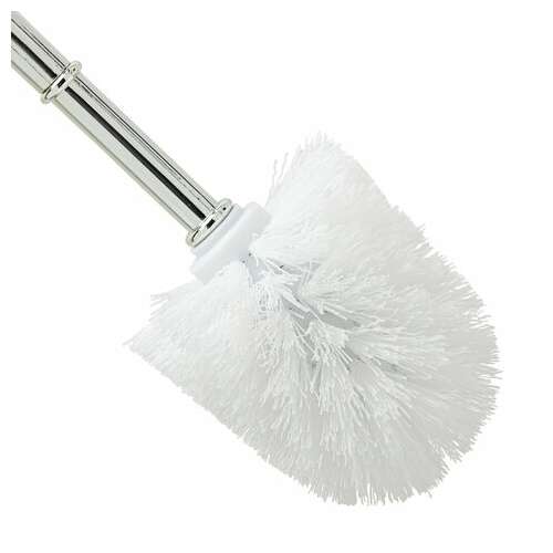  Ерш для унитаза laima на металлической подставке, пластиковый, хромовый, 607426 | Ершики для унитаза