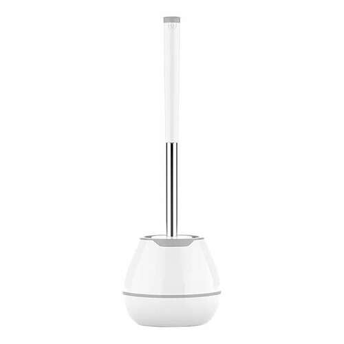  Ершик для унитаза силиконовый standart type (овальный) напольный, с пинцетом, laima, 608132 | Ершики для унитаза