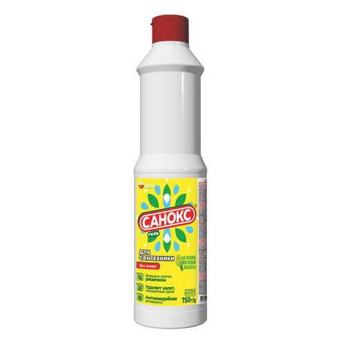  Средство для удаления ржавчины и известкового налета, 750 г, санокс гель | Средства от ржавчины и известкового налета