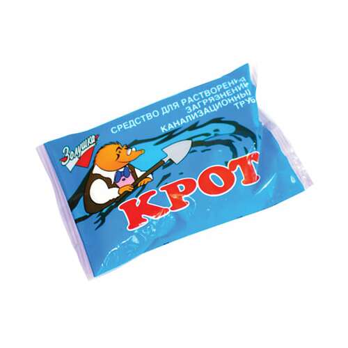  Средство для прочистки канализационных труб 90 г чистые трубы (тип крот) порошок, б34-2 | Средства для прочистки канализационных труб