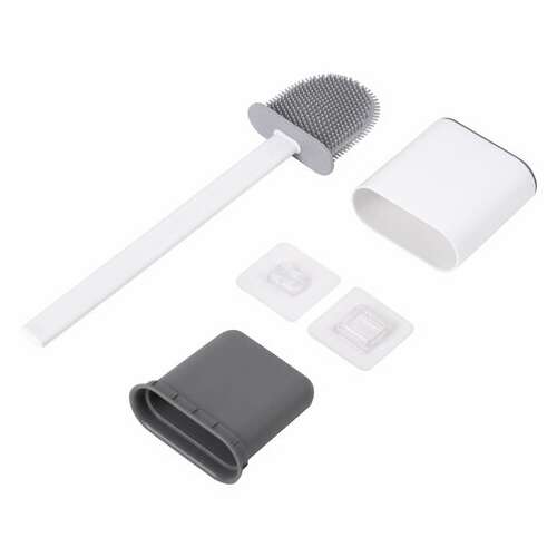  Ершик для унитаза силиконовый flat type (плоский) напольный / настенный с креплением, laima, 608131 | Ершики для унитаза