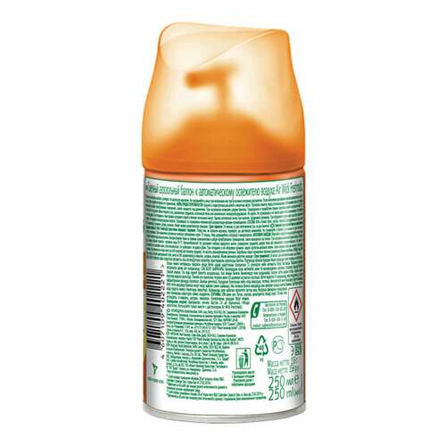  Сменный баллон 250 мл, airwick "анти-табак. апельс/бергамот", для автоматических освежителей, универсальный, 224392 | Сменные баллоны аэрозольные