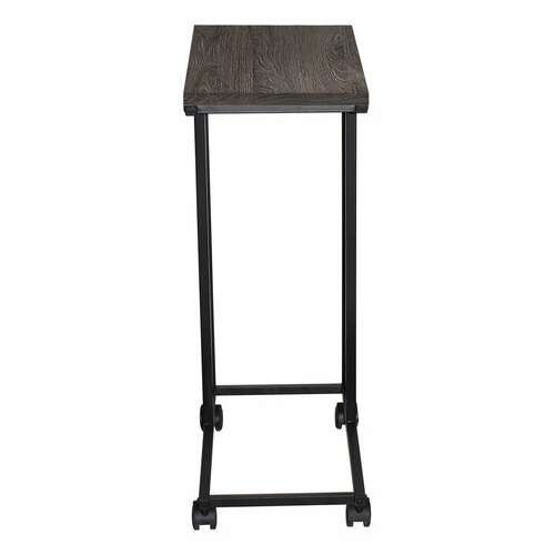  Стол журнальный brabix "loft ct-001", 450х250х680 мм, на колёсах, металлический каркас, цвет морёный дуб, 641859 | Столы журнальные и сервировочные