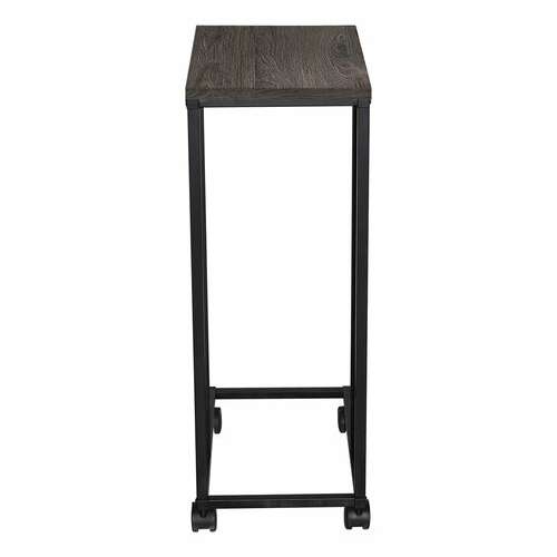  Стол журнальный brabix "loft ct-001", 450х250х680 мм, на колёсах, металлический каркас, цвет морёный дуб, 641859 | Столы журнальные и сервировочные