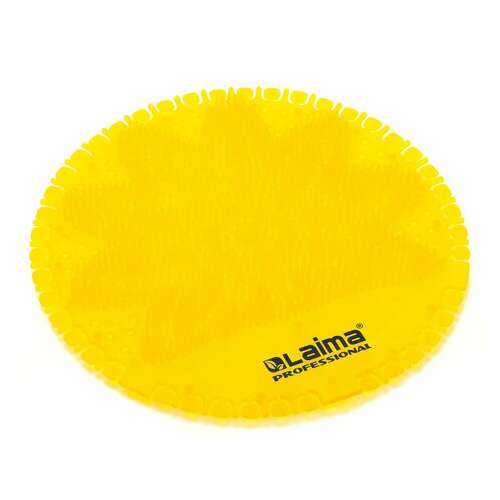  Дезодоратор коврик для писсуара желтый, аромат лимон, laima professional, на 30 дней, 608898 | Освежители для туалета