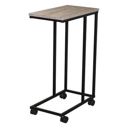  Стол журнальный brabix "loft ct-001", 450х250х680 мм, на колёсах, металлический каркас, цвет дуб антик, 641860 | Столы журнальные и сервировочные