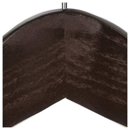  Вешалки-плечики, размер 48-50, комплект 5 шт., дерево, перекладина, цвет шоколад, brabix "стандарт", 601162 | Вешалки-плечики