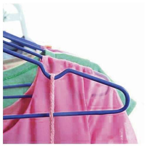  Вешалки-плечики, размер 48-50, комплект 10 шт., металл/пвх, перекладина, цвет синий, brabix "стандарт", 601166 | Вешалки-плечики