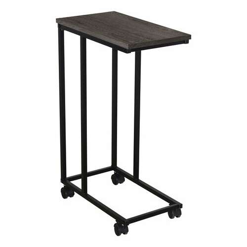  Стол журнальный brabix "loft ct-001", 450х250х680 мм, на колёсах, металлический каркас, цвет морёный дуб, 641859 | Столы журнальные и сервировочные