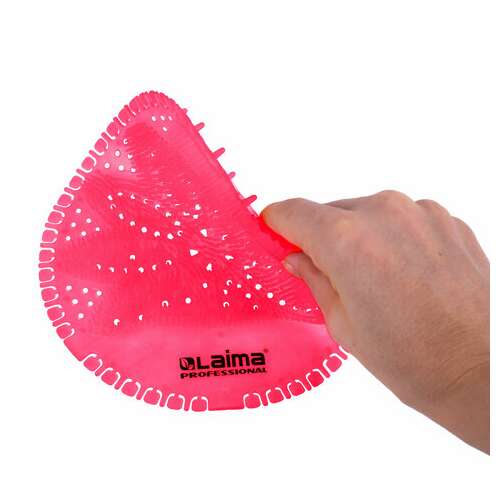  Дезодоратор коврик для писсуара красный, аромат ягоды, laima professional, на 30 дней, 608897 | Освежители для туалета