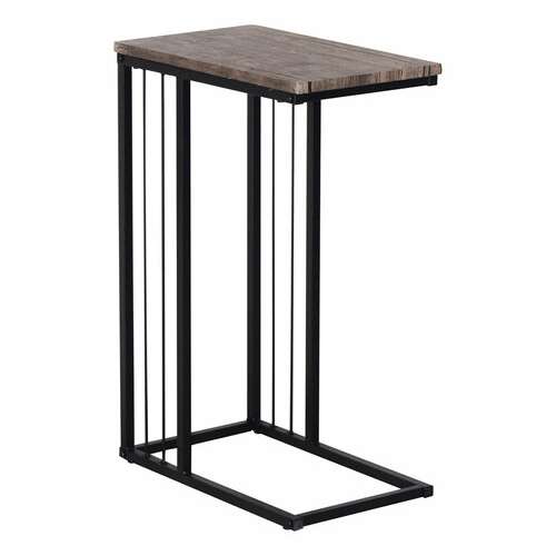  Стол журнальный на металлокаркасе brabix "loft ct-002", 450х250х630 мм, цвет морёный дуб, 641861 | Столы журнальные и сервировочные