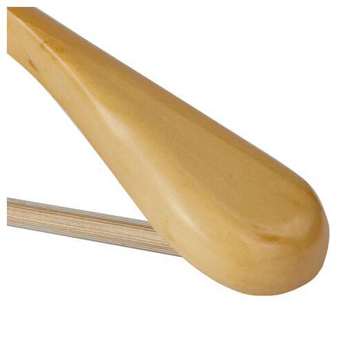  Вешалка-плечики, размер 48-50, деревянная, анатомическая, перекладина, цвет сосна, brabix "люкс", 601163 | Вешалки-плечики