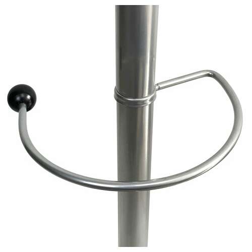  Вешалка-стойка brabix "cr-855" на мраморном диске, металл, 4+3 крючка, цвет серебристый, 606434 | Вешалки-стойки