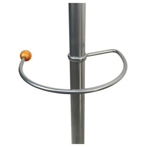  Вешалка-стойка brabix "cr-8121" на мраморном диске, металл, 6+4 крючка, цвет серебристый, 606437 | Вешалки-стойки