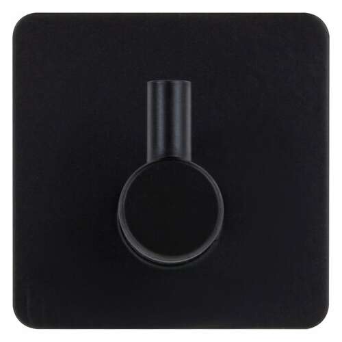  Крючки самоклеящиеся универсальные 4,5x4,5 см, комплект 4 шт., сталь, черные, laima home, 608786 | Крючки и держатели самоклеящиеся