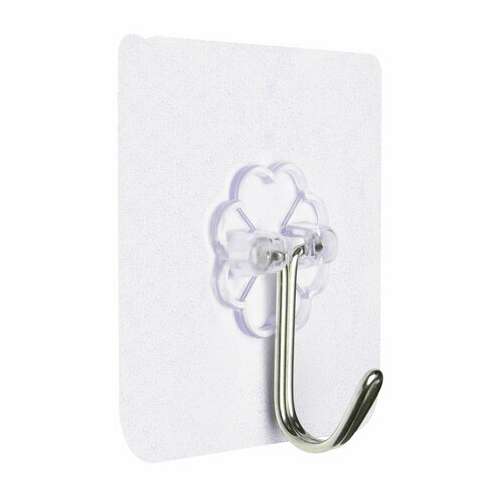  Крючки самоклеящиеся универсальные 6х6 см, комплект 20 шт., сталь + пвх, laima home, 608792 | Крючки и держатели самоклеящиеся