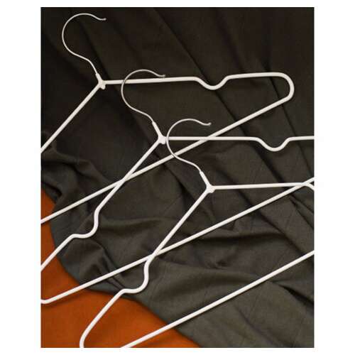  Вешалки-плечики для одежды, размер 48-50, металл, антискользящие, комплект 10 шт., белые, brabix premium, 608469 | Вешалки-плечики