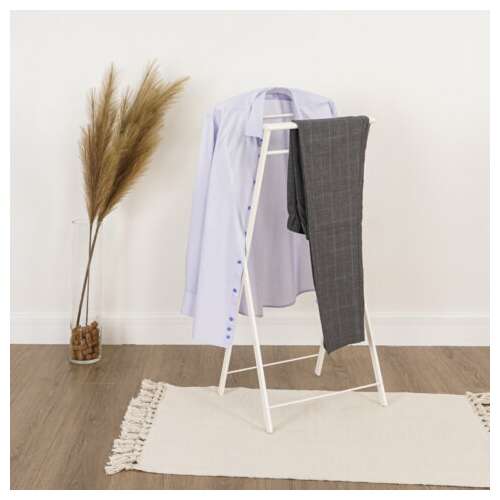  Вешалка-стойка костюмная "контур", 980х440х310 мм, металл, белая, внп 367 б | Вешалки-стойки