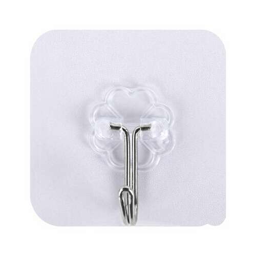  Крючки самоклеящиеся универсальные 6х6 см, комплект 10 шт., сталь + пвх, laima home, 608791 | Крючки и держатели самоклеящиеся