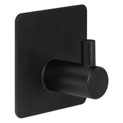  Крючки самоклеящиеся универсальные 4,5x4,5 см, комплект 4 шт., сталь, черные, laima home, 608786 | Крючки и держатели самоклеящиеся