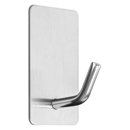  Крючки самоклеящиеся универсальные 2,5x4,5 см, комплект 8 шт., сталь, серебристые, laima home, 608789 | Крючки и держатели самоклеящиеся