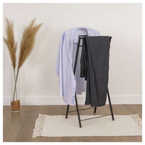  Вешалка-стойка костюмная "контур", 980х440х310 мм, металл, черная, внп 367 ч | Вешалки-стойки