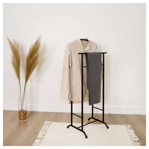  Вешалка-стойка костюмная "стиль-3", 1080х470х350 мм, металл, черная, внп 300 ч | Вешалки-стойки