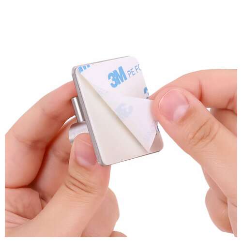  Крючки самоклеящиеся универсальные 4,5x4,5 см, комплект 4 шт., сталь, серебристые, laima home, 608785 | Крючки и держатели самоклеящиеся