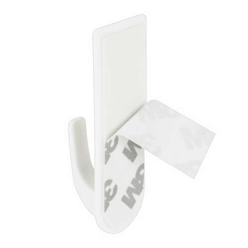  Крючки самоклеящиеся универсальные 6,6х2,1 см, комплект 6 шт., белые, laima home, 608793 | Крючки и держатели самоклеящиеся