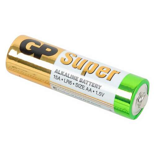  Батарейки комплект 4 шт., gp super, aa (lr06, 15а), алкалиновые, пальчиковые, в пленке, 15ars-2sb4 | Батарейки