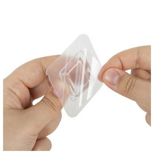  Крючки-кронштейны самоклеящиеся 6х6 см, комплект 10 шт., акриловый клей, laima home, 608794 | Крючки и держатели самоклеящиеся