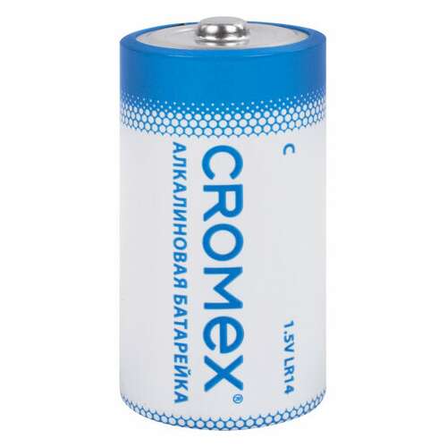  Батарейки алкалиновые комплект 4 шт., cromex alkaline, c (lr14, 14а), короб, 456455 | Батарейки