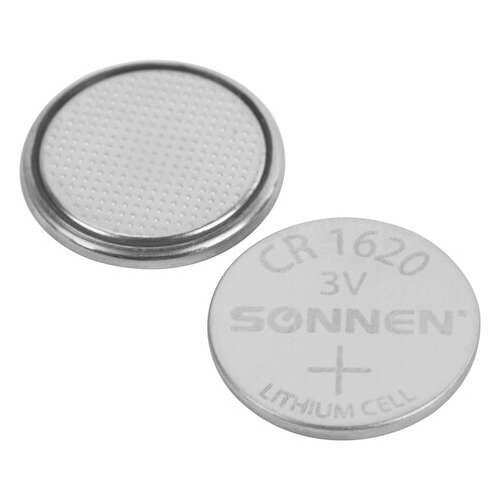  Батарейка литиевая cr1620 1 шт. "таблетка, дисковая, кнопочная", sonnen lithium, в блистере, 455599 | Батарейки
