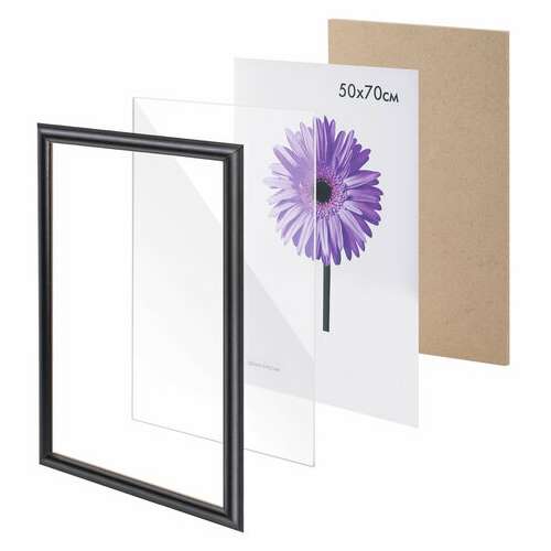  Рамка премиум 50х70 см, дерево, багет 26 мм, "berta", темно-коричневая, 0006-50-0007 | Рамки для дипломов, сертификатов, грамот, фотографий