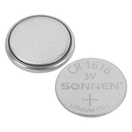  Батарейка литиевая cr1616 1 шт. "таблетка, дисковая, кнопочная", sonnen lithium, в блистере, 455598 | Батарейки