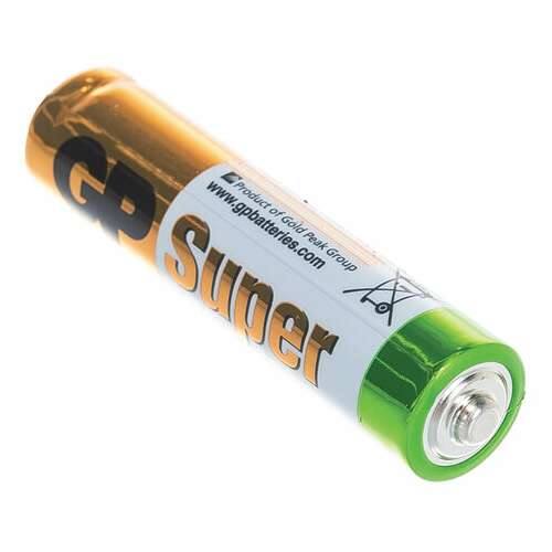  Батарейки gp super, aaa (lr03, 24а), алкалиновые, мизинчиковые, комплект 10 шт., в пленке, 24a-2crb10, gp 24a-2crb10 | Батарейки