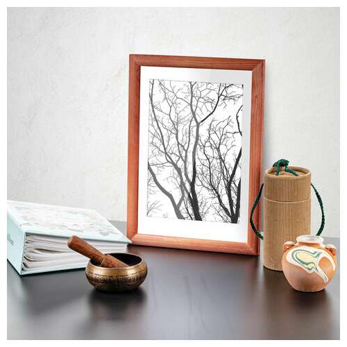  Рамка 21х30 см, дерево, багет 18 мм, brauberg "hit", темная вишня, стекло, 390257 | Рамки для дипломов, сертификатов, грамот, фотографий