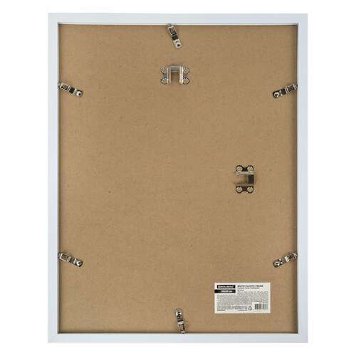  Рамка 30х40 см небьющаяся, багет 17,5 мм, пластик, brauberg "colorful", белая, 391242 | Рамки для дипломов, сертификатов, грамот, фотографий