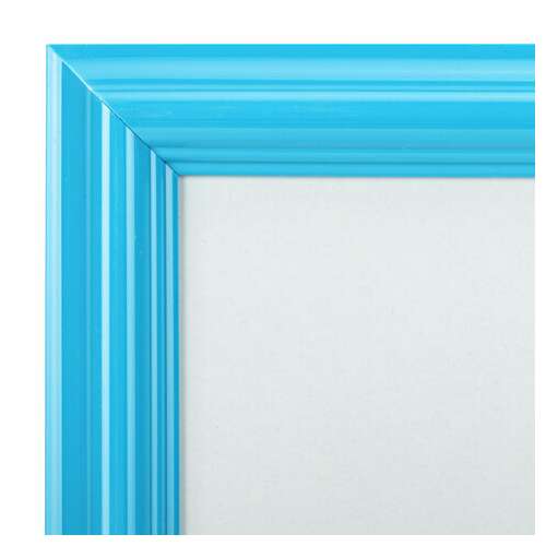  Рамка 21х30 см небьющаяся, багет 17,5 мм, пластик, brauberg "colorful", голубая, 391238 | Рамки для дипломов, сертификатов, грамот, фотографий