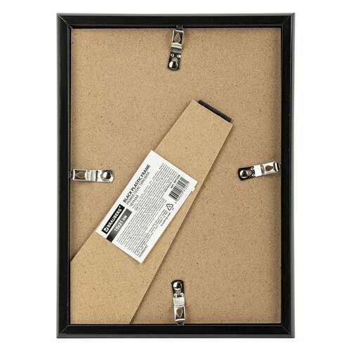 Рамка 15х21 см небьющаяся, багет 14 мм, пластик, brauberg "original", черная, 391228  Рамка 15х21 см небьющаяся, багет 14 мм, пластик, brauberg "original", черная, 391228 | Рамки для дипломов, сертификатов, грамот, фотографий