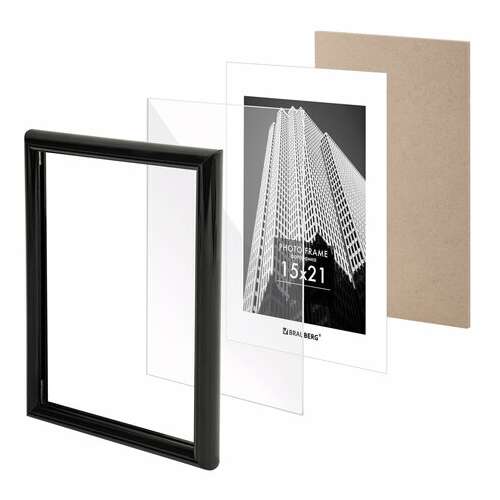Рамка 15х21 см небьющаяся, багет 14 мм, пластик, brauberg "original", черная, 391228  Рамка 15х21 см небьющаяся, багет 14 мм, пластик, brauberg "original", черная, 391228 | Рамки для дипломов, сертификатов, грамот, фотографий
